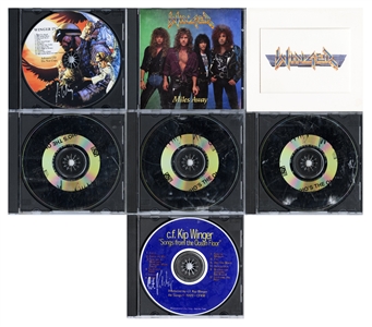 Winger 1990-2006 Lot of 7 Signed Promotional CDs