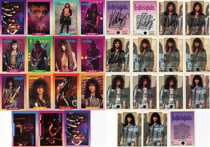 Winger 1991 Lot of 15 Brockum Rock Cards Featuring Winger With 5 Signed Cards