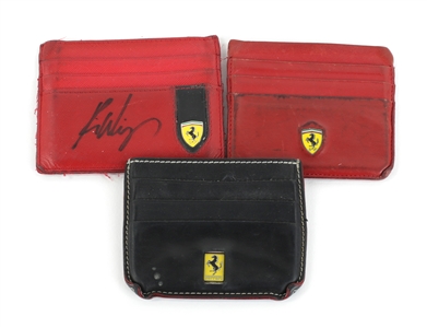 Kip Winger Owned & Used 1990s - 2000s Lot of 3 Signed Personal Leather Wallets
