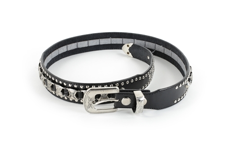 Kip Winger Owned & Worn 2000s Signed Personal Leather Studded Belt