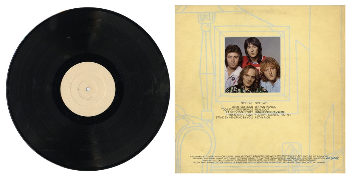 Small Faces 1978 78 in the Shade Rejected Test Pressing with Unreleased Track & Album Cover Mock Up