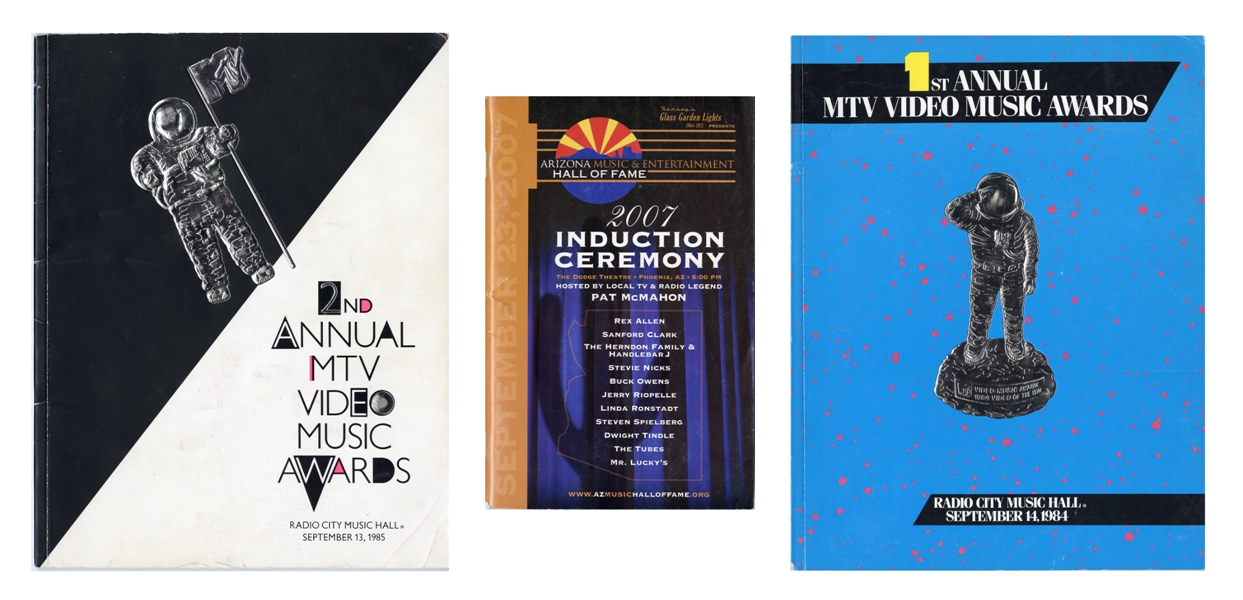The Tubes 1984 – 2007 Music Awards Programs Lot