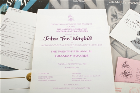 The Tubes 1983 25th Annual Grammy Awards Lot