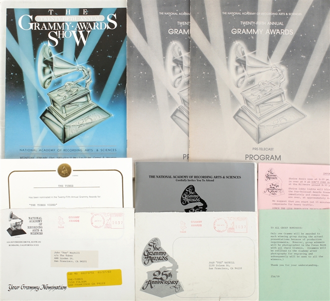 The Tubes 1983 25th Annual Grammy Awards Lot