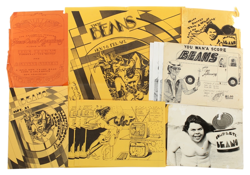The Tubes The Beans 1972 Original Flyers, Poster, Artwork Archive