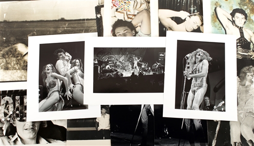 The Tubes 1970s–1980s Fee Waybill Lot of 12 Large Black & White and Hand-Tinted Photo Prints