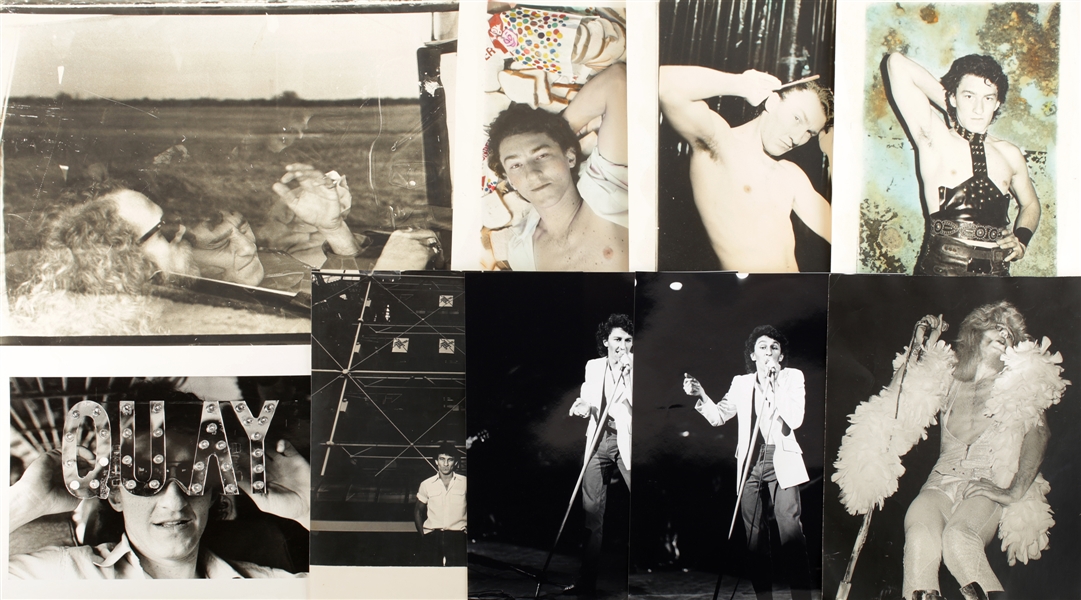 The Tubes 1970s–1980s Fee Waybill Lot of 12 Large Black & White and Hand-Tinted Photo Prints