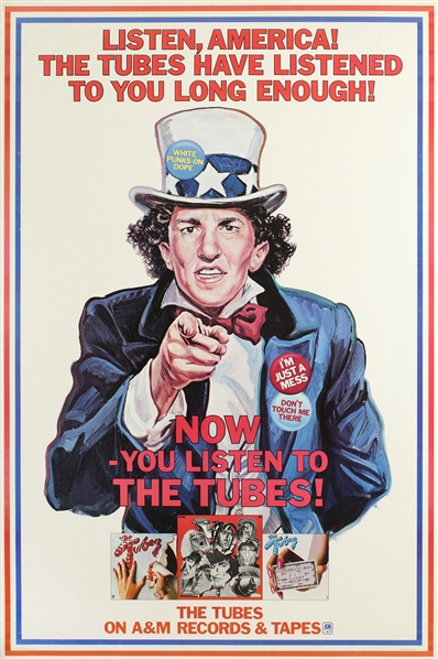 The Tubes 1977 Now Record Store Promotional Mounted Poster