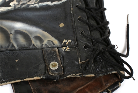 The Tubes 1980s-1990s Fee Waybill Owned & Worn Customized Leather Vest w/ Airbrushed Back