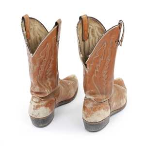 The Tubes 1990s-2000s Fee Waybill Owned & Worn Brown Cowboy Boots