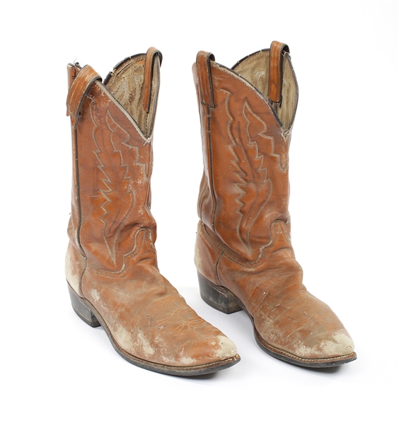 The Tubes 1990s-2000s Fee Waybill Owned & Worn Brown Cowboy Boots