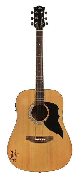 Bob Dylan Signed Acoustic Guitar w COA