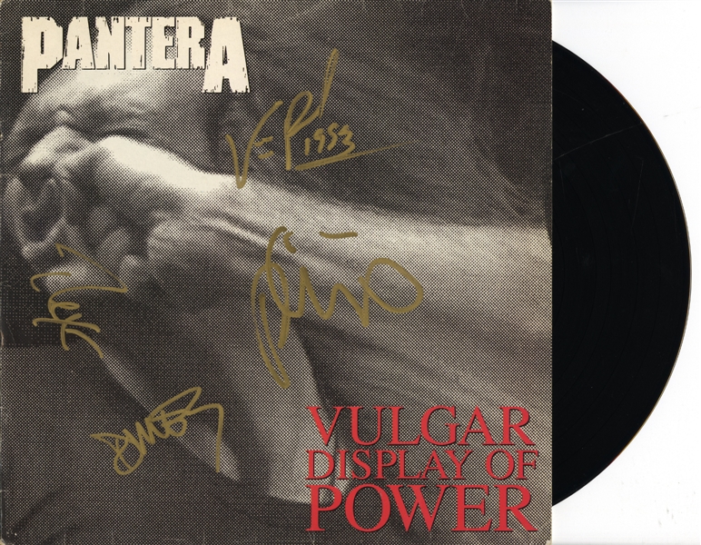 Pantera Signed “Vulgar Display of Power” Album w COA - Nicest Example Offered Ever