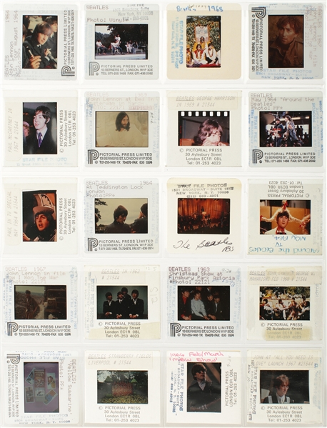 The Beatles Group of 20 Negatives Circa 1965-1971 - Some Unreleased/Used for Promotional Purposes