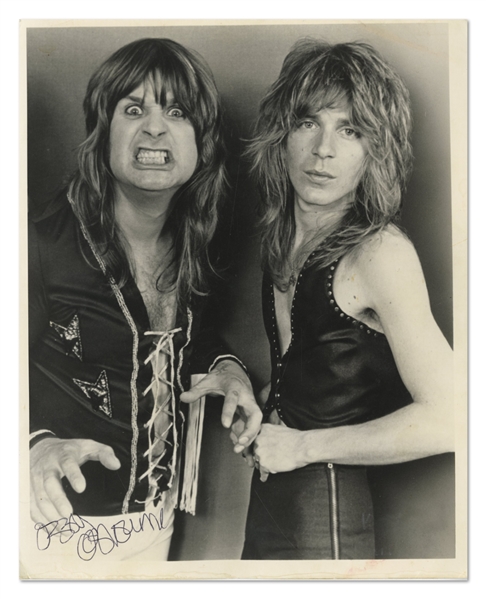 Ozzy Osbourne Vintage Signed Photograph w COA