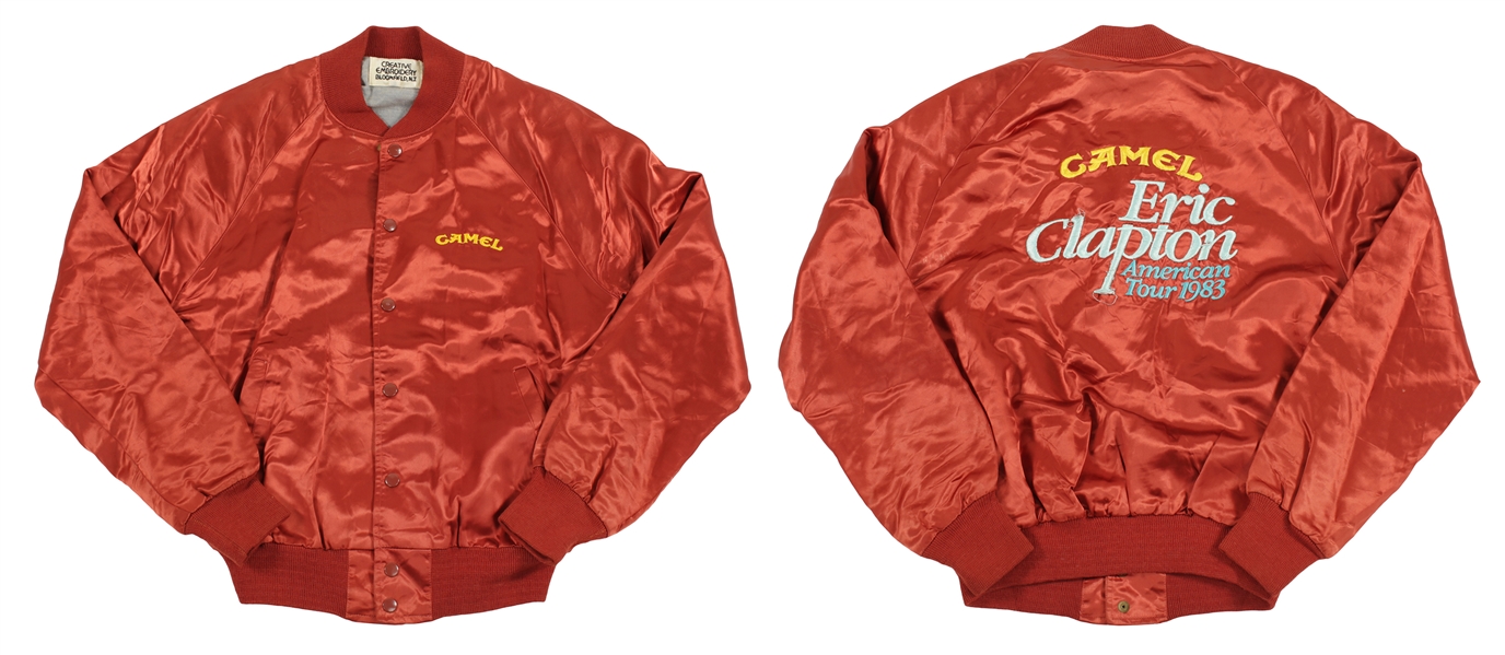 Eric Clapton Rare 1983 American Tour Promotional Satin Tour Jacket