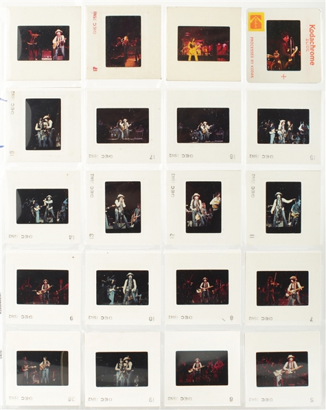 Bob Dylan Collection of 20 Unreleased Negatives From December, 1975 “Rolling Thunder Revue” Tour w Copyright
