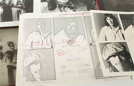 The Faces Circa 1974 Collection of Press Release/Tour Photos & Negatives
