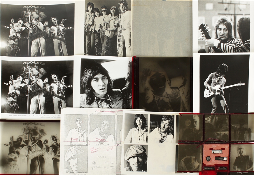 The Faces Circa 1974 Collection of Press Release/Tour Photos & Negatives