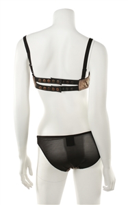 Lady Gaga Born This Way Era-Worn Leather and Silk Lingerie Outfit