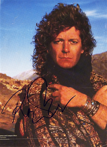 Robert Plant Signed Magazine Page w COA