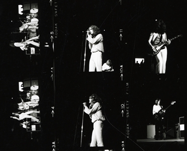 Led Zeppelin Incredible Unpublished Circa 1970's Negatives & Contact Sheet w Copyright