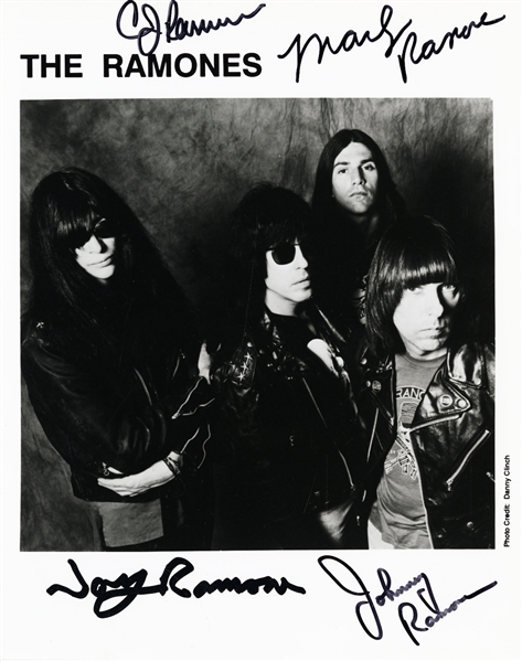 The Ramones Signed Photograph w COA