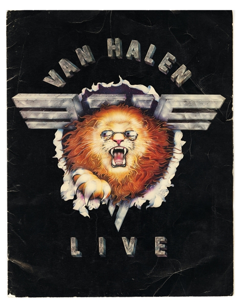 Eddie Van Halen Owned Van Halen 1982 Concert Program