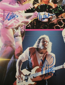 Van Halen Signed Oversized German Magazine Insert Poster w COA