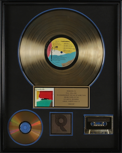 Genesis “ABACAB” RIAA Gold Record Award Presented to “Phil Collins"