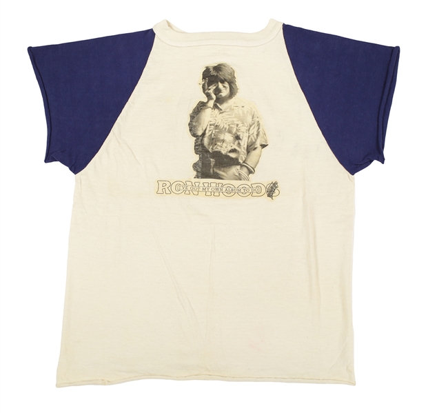 Ian McLagan 1974 Vintage Ron Wood Customized Raglan Jersey
