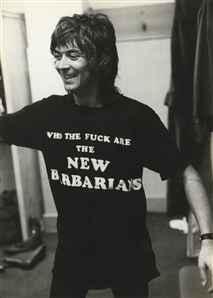 Ian McLagan 1979 - 1980 Ultra Rare Custom New Barbarians T-Shirt
