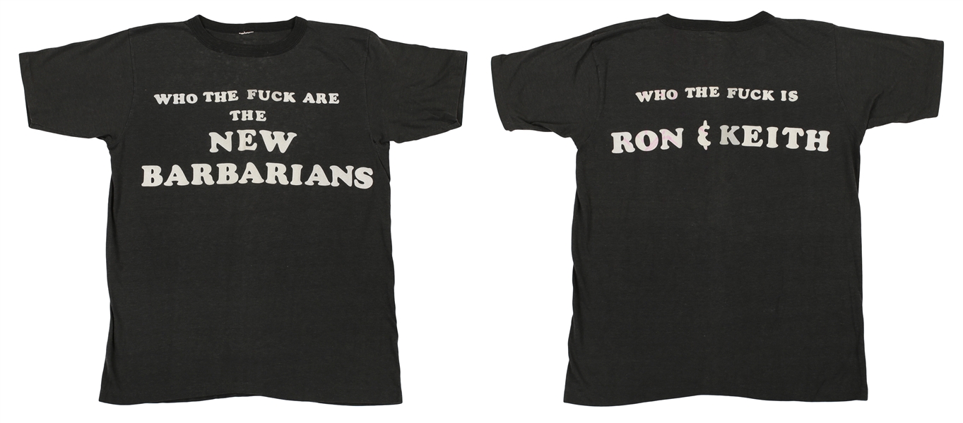 Ian McLagan 1979 - 1980 Ultra Rare Custom New Barbarians T-Shirt
