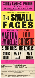Small Faces 1966 Sophia Gardens Pavillion Handbill