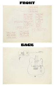 Ian McLagan 1967 Three Original Drawings For Small Faces & P.P. Arnold