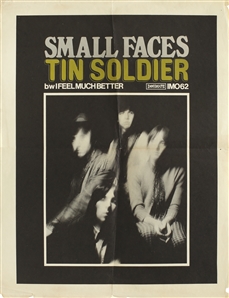 Small Faces 1967 Promotional Poster For "Tin Soldier"