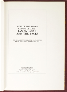 Faces 1973 Some of the Things Said by or About Ian McLagan and the Faces One Off Book
