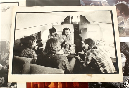 Ian McLagan 1960s - 1980s Oversized Photo Lot Including Bill Wyman Signed Limited Edition Print