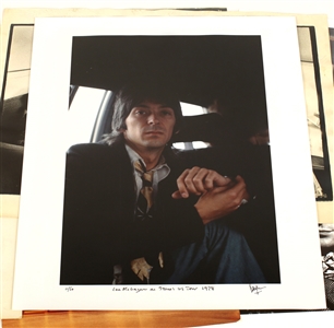 Ian McLagan 1960s - 1980s Oversized Photo Lot Including Bill Wyman Signed Limited Edition Print