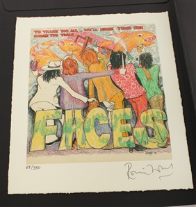 Faces 2011 Faces, 1969-75 Genesis Publications Signed Deluxe Edition 69/1975 with Signed Ron Wood Print