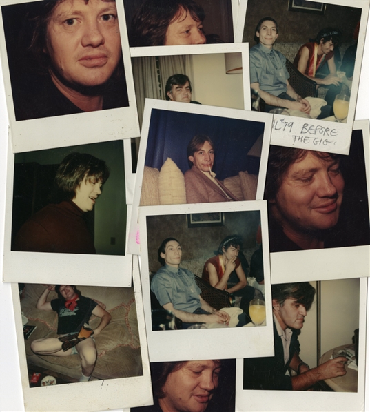 The Rolling Stones 1978 - 1981 Lot of 11 Polaroids Taken By Ian McLagan