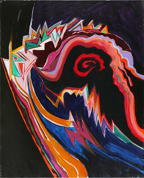 Ian McLagan 2006 Eye of the Storm Painting