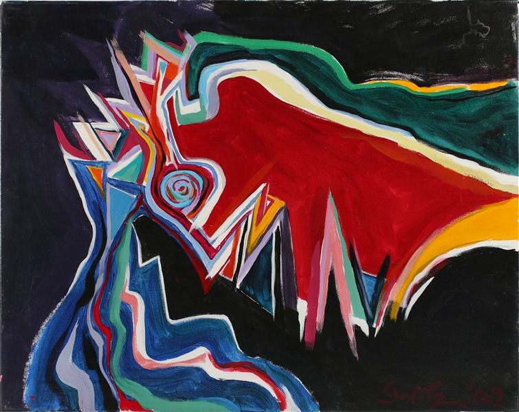 Ian McLagan 2009 King Painting