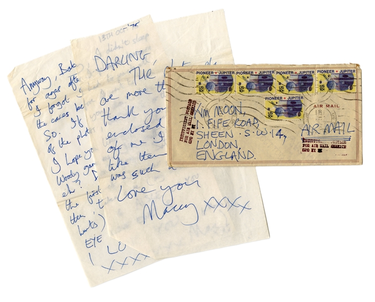 Ian McLagan 1975 Love Letter, Photos, & Embroidered Pouch