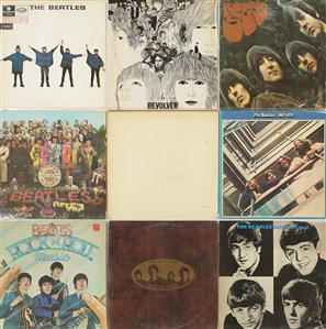The Beatles 1965-1981 Lot of 9 U.K. Pressing LPs