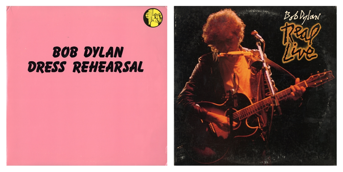 Bob Dylan 1984-1988 Lot of 2 Live LPs Featuring Ian McLagan