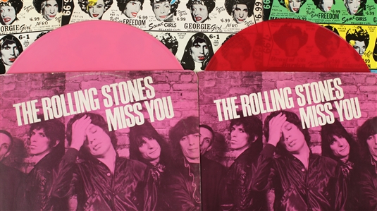 The Rolling Stones 1978 Lot of 3 Miss You 12 Singles & Lot of 3 Some Girls Uncensored Sleeves
