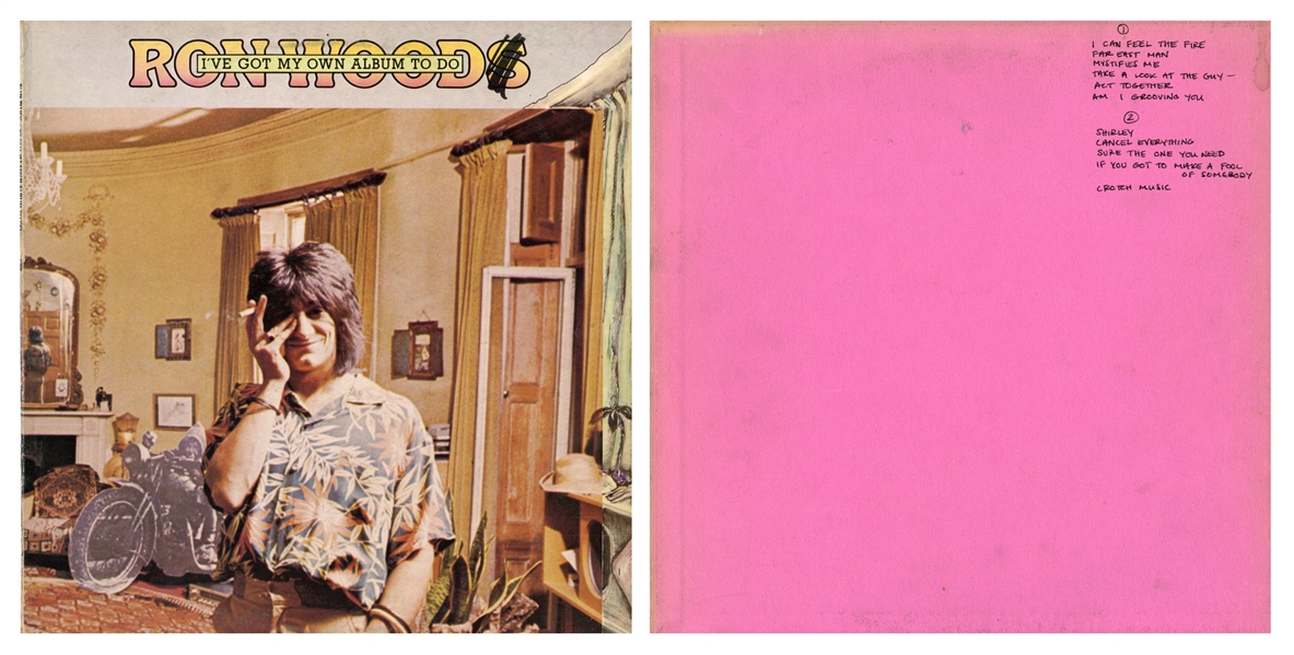 Ron Wood 1974 Ive Got My Own Album to Do US Acetate & Ian McLagans Personal UK Copy LP