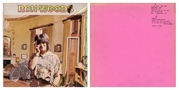 Ron Wood 1974 Ive Got My Own Album to Do US Acetate & Ian McLagans Personal UK Copy LP