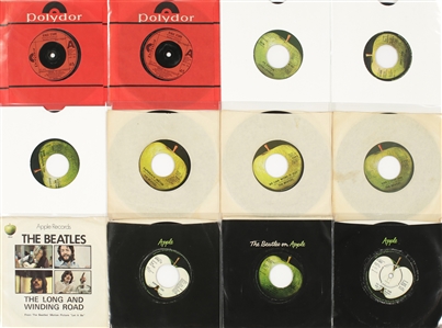 Beatles 1965 - 1978 Lot of 20 Assorted U.S. & European 7"s